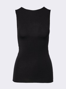 Maglia Donna Girocollo a in Cashmere & senza Maniche - Intimo Elegante e Caldo