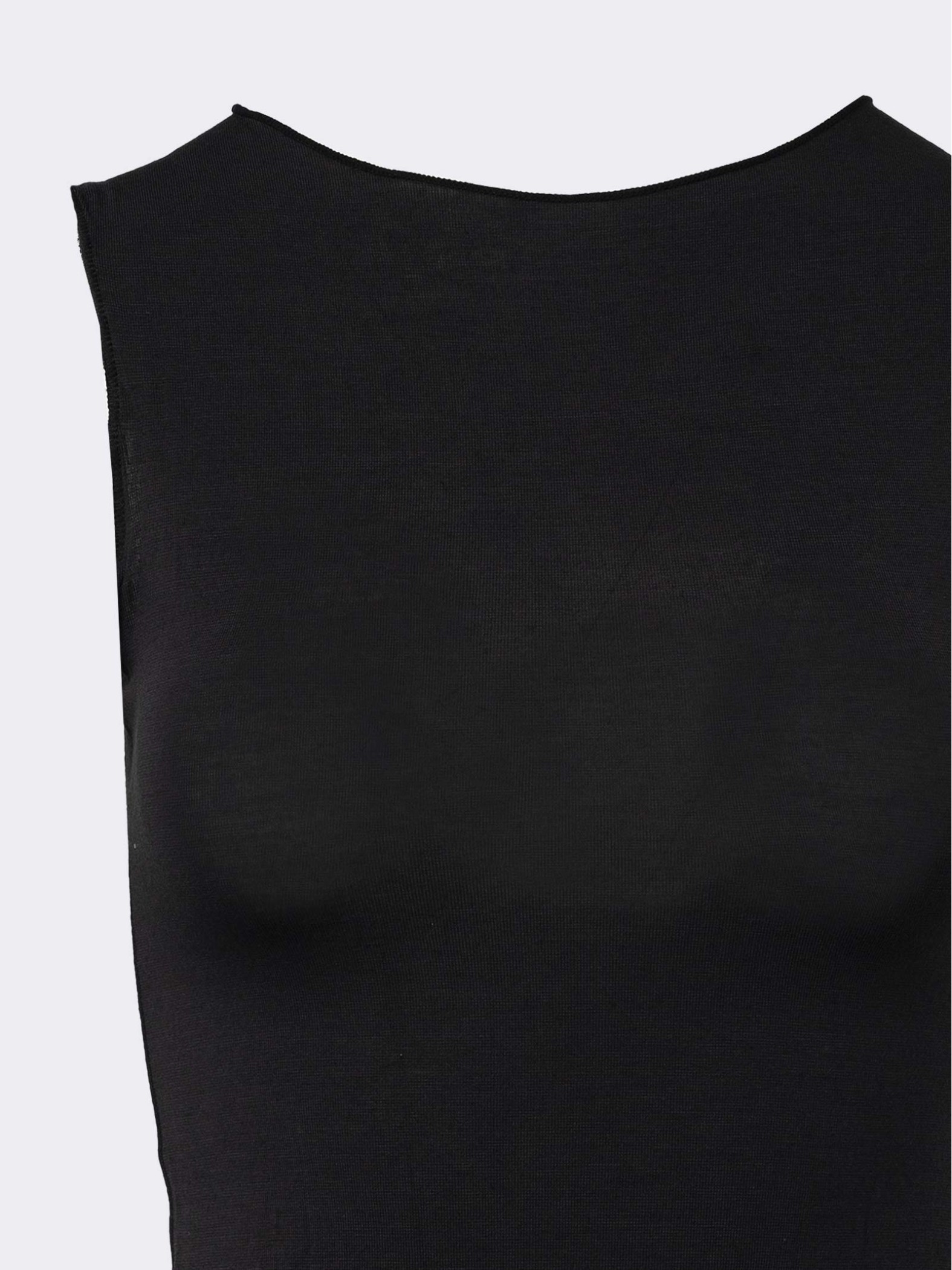 Women's Round Neck Cashmere & Sleeveless Sweater - Elegant and Warm Underwear