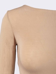 Women's Long-Sleeved Cashmere & Modal Boat Neck Knitwear - Elegant and Warm