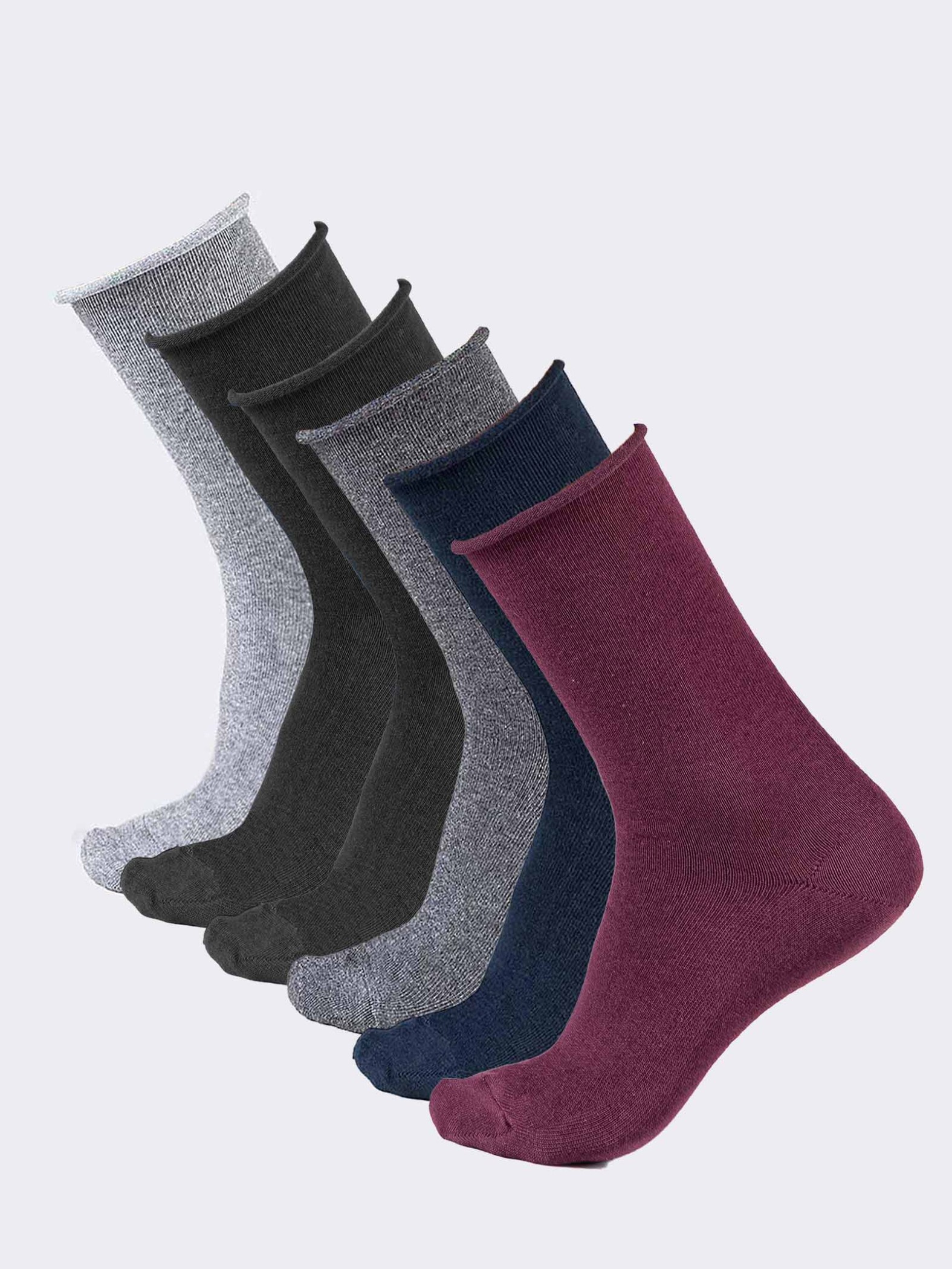 SanitÃ¤re Damen-Wadensocken aus warmer Baumwolle, lasergeschnittenes BÃ¼ndchen