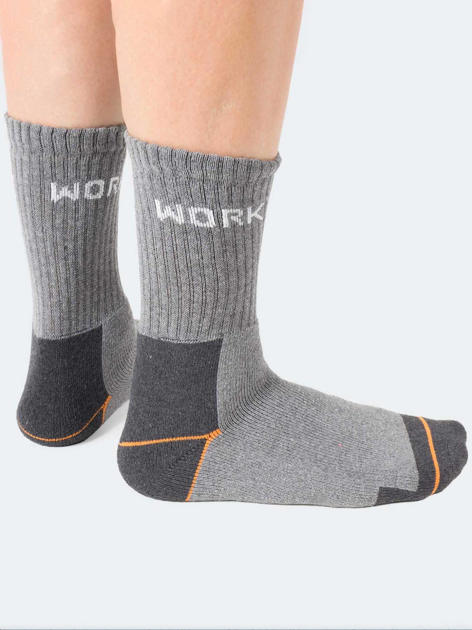 Three Men's Short Calf Socks, Baumwolle und Frottee - verstärkt