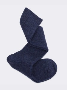 Men’s knee-high socks in Solid Color Cashmere Luxury