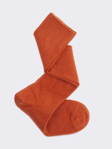 Men’s knee-high socks in Solid Color Cashmere Luxury