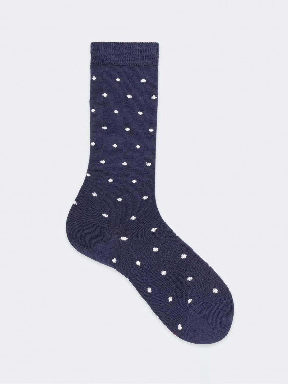 Lange Socken für Mädchen mit Polka-Dot-Muster