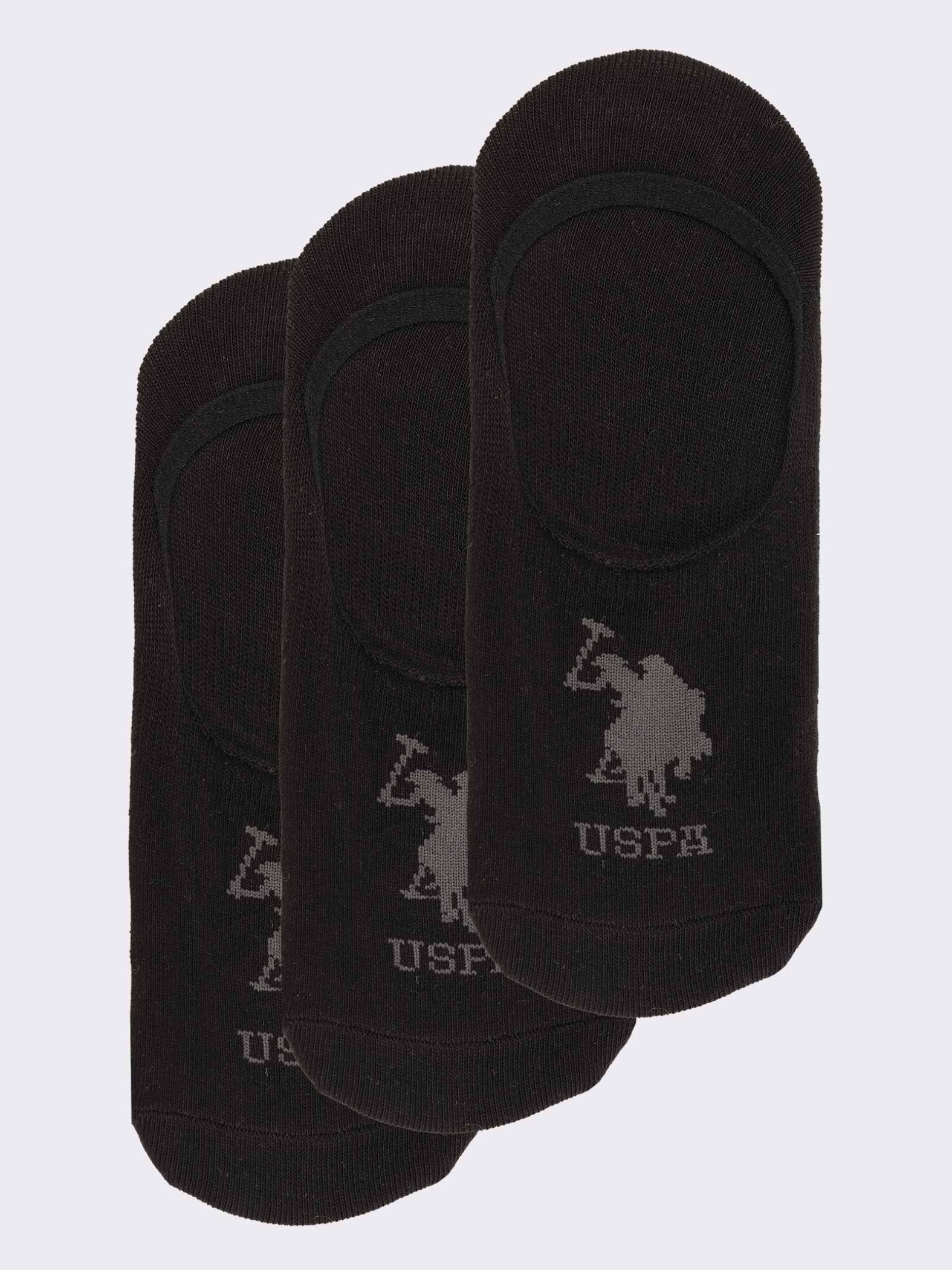 3 Paar Knöchelsocken mit rutschfester Ferse von U.S. POLO ASSN.