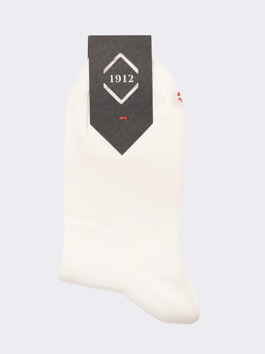 Women's fancy short sport socks lurex line in cool cotton