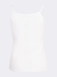 Ultra-soft bamboo top with thin straps - Natural Fibres