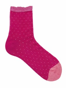 Damen-Kurzsocken mit Fantasiemuster und warmem Baumwollbund - Hergestellt in Italien