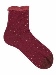 Women's Patterned Ankle Socks with Warm Cotton Cuffs - Made in Italy