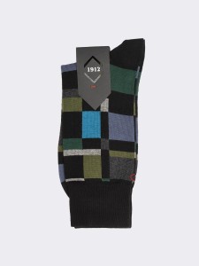 Men's Plaid Socks in Warm Cotton - Made in Italy