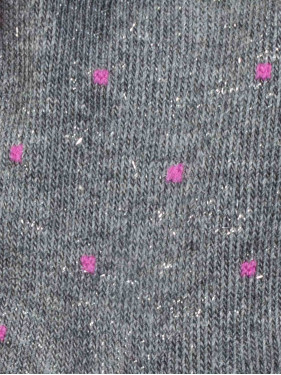 Kurze Socken für Mädchen mit Mikro-Pünktchen-Muster und Pink