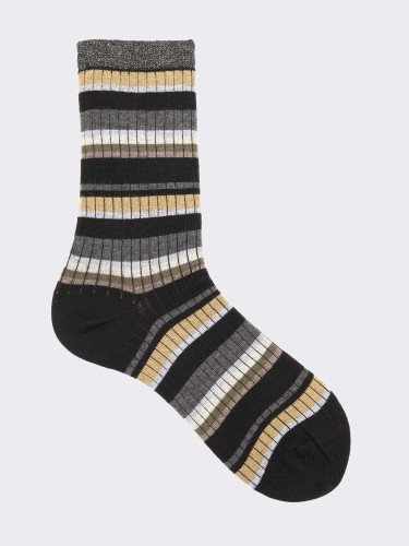 Women's Elegant Striped Socks - Comfort and Style