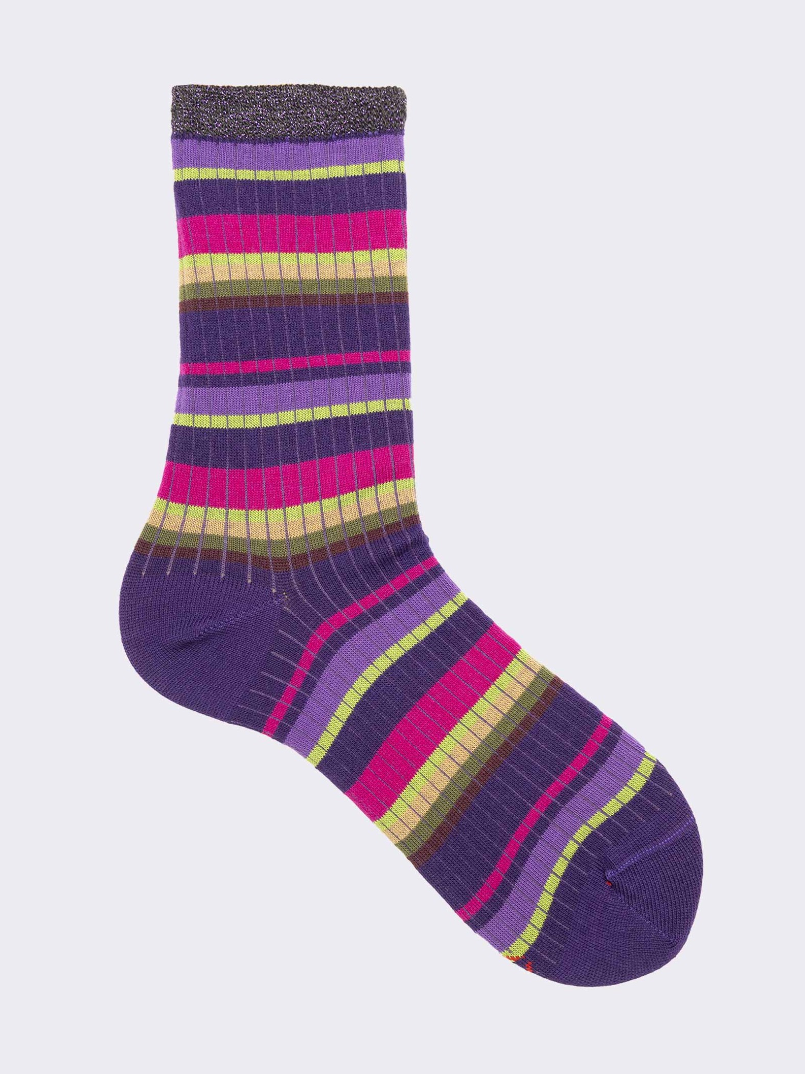 Women's Elegant Striped Socks - Comfort and Style