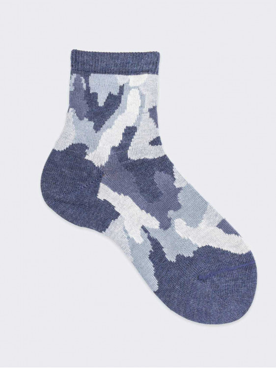 Camouflage pattern Kids Crew socks