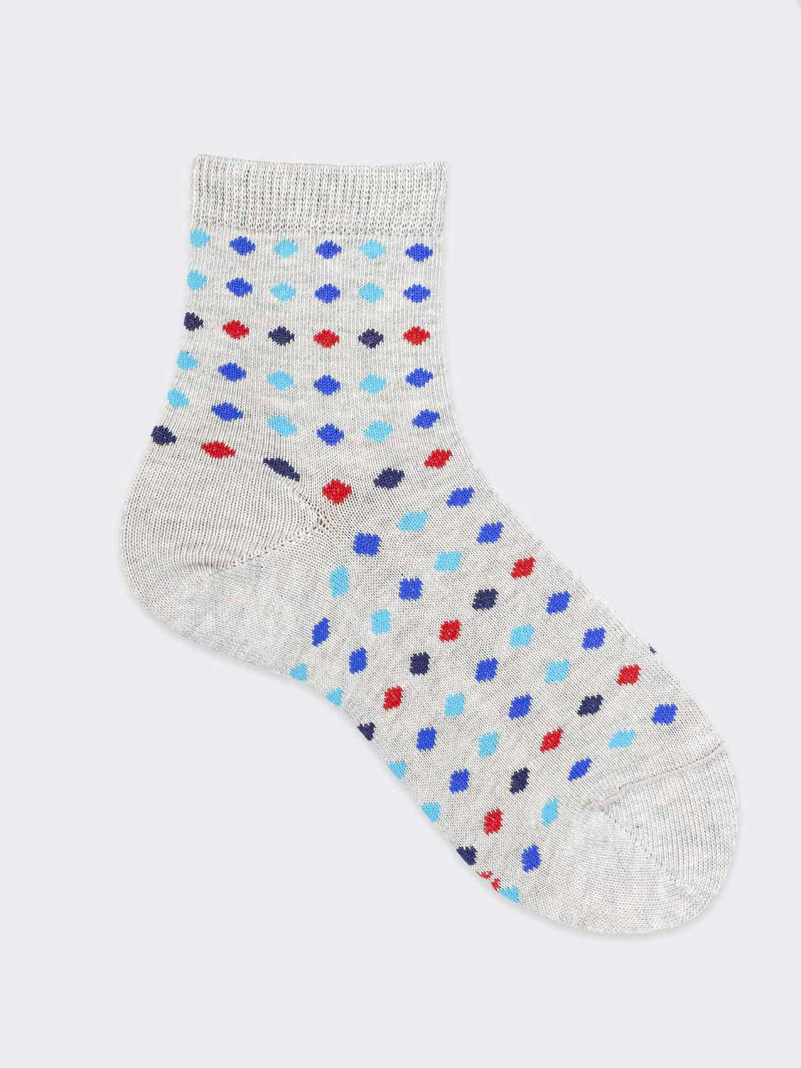 Multicolor Pois pattern Kids Crew socks