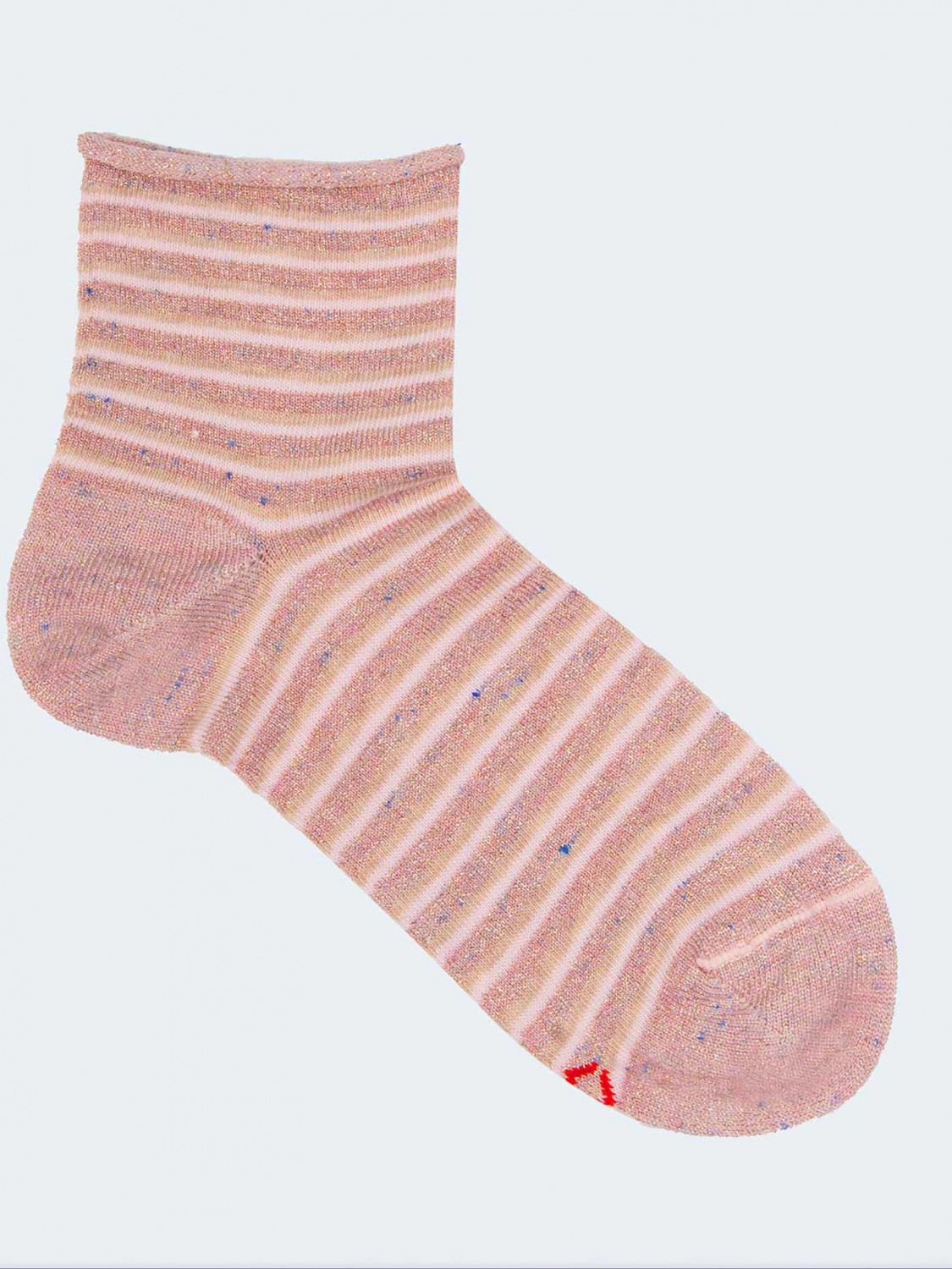 Short striped socks for girls