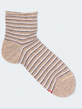 Short striped socks for girls