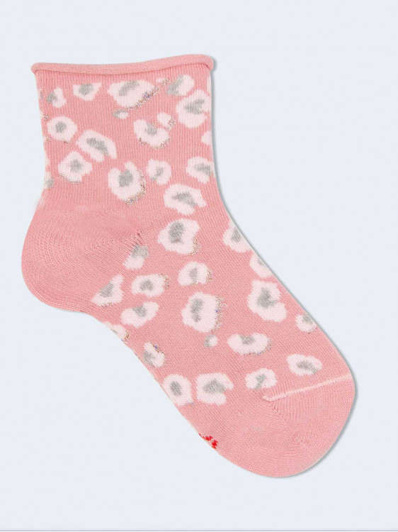 Kurze gepunktete gemusterte Socken für Mädchen