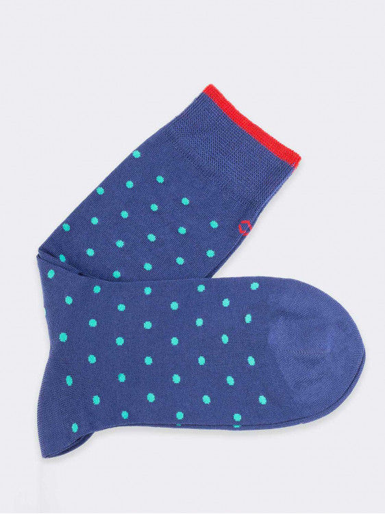 Mini pois pattern Men's Crew socks 