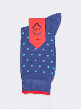 Mini pois pattern Men's Crew socks 