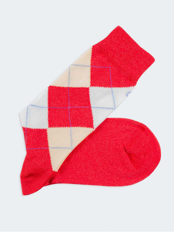 Burlington kurze Socken mit Rautenmuster aus kühler Baumwolle