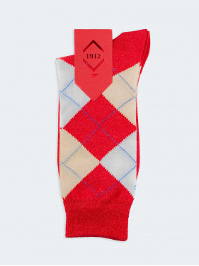 Rhombuses pattern Men's Crew Socks