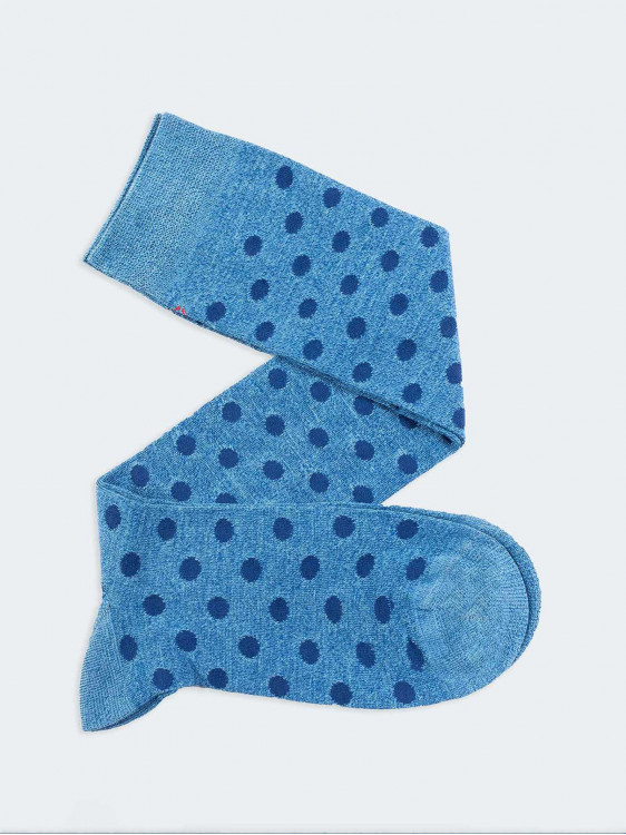 Lange Socken mit Polka-Dot-Muster