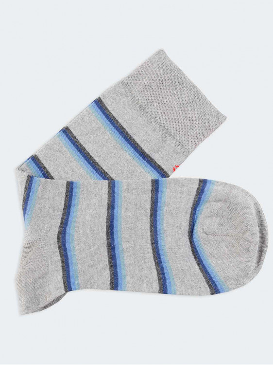 Rib pattern Men's Crew Socks