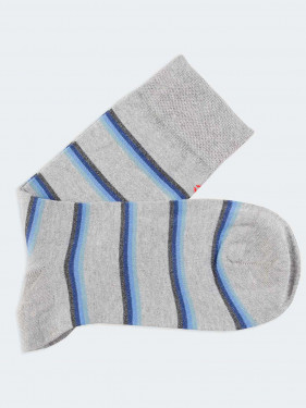 Rib pattern Men's Crew Socks