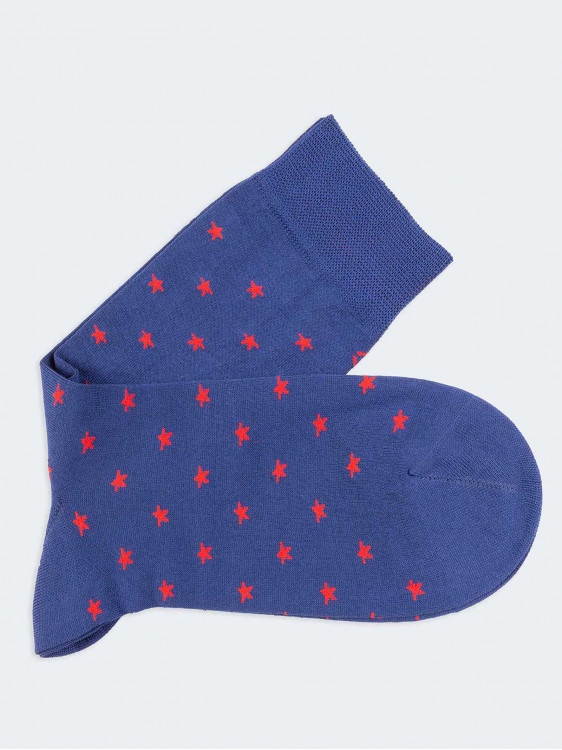 Kurze Socken aus Baumwolle mit Sternenmuster