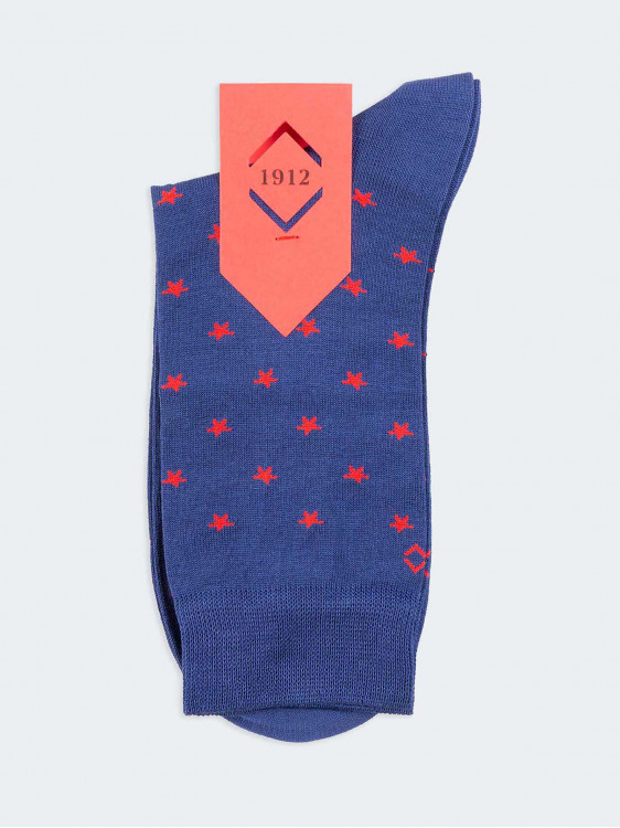 Kurze Socken aus Baumwolle mit Sternenmuster
