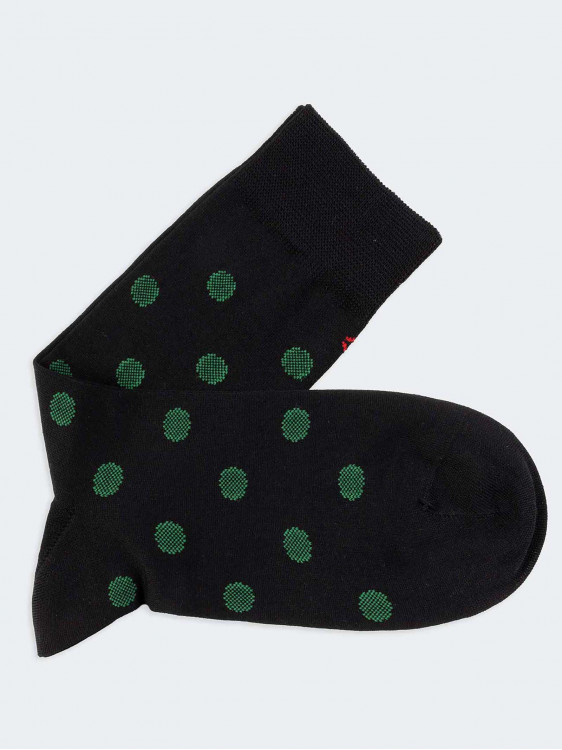 Kurze Socken aus Baumwolle mit Polka-Dot-Muster