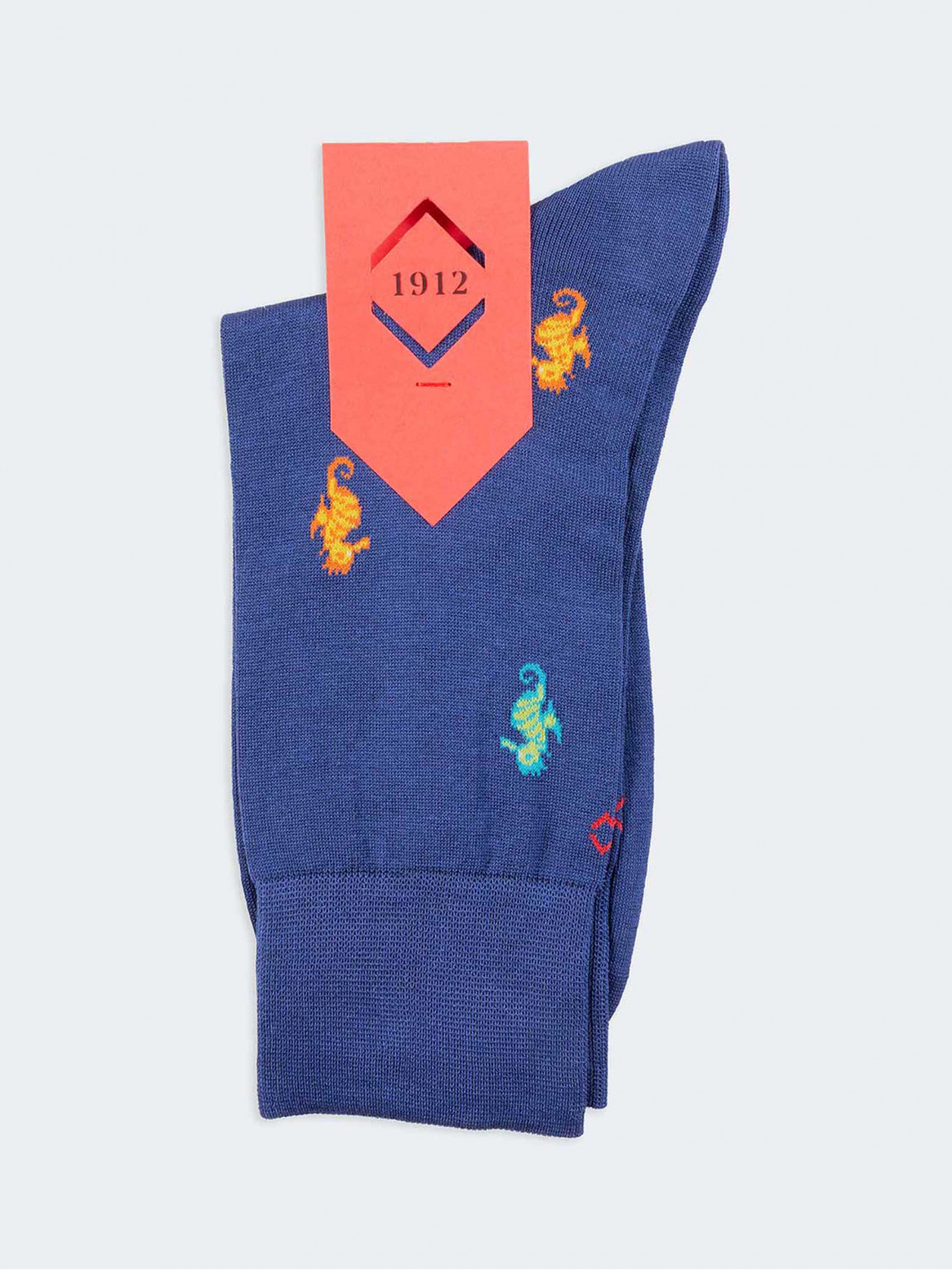 Seahorse Pattern Men's Crew Socks